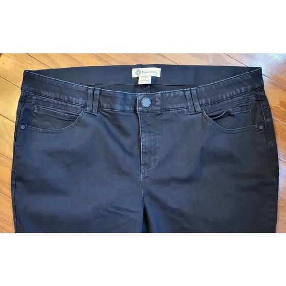 Democracy Jeans Womens 22W Plus AB Technology Black Cropped Skinny Hi-Rise Denim - Picture 3 of 10